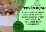 Tuyển 15 nữ chuyên spa Cổ Vai Gáy & Foot, Felling tinh dầu làm tại Q10