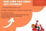 cần tuyển gấp 2 shipper chuyên giao, 1 shipper chuyên nhận