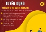 Tuyển nhân viên tư vấn Wedsite-Marketing