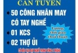 Xưởng May Bình Yên tuyển thợ may, KCS, thợ ủi làm tại Quảng Nam 