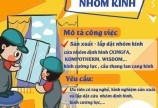 Tuyển thợ lắp đặt nhôm kính làm các tỉnh Hà Nội Hạ Long Hải Phòng