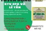 MỸ DUNG SPA Cần tuyển 3 KTV và 1 Lễ Tân