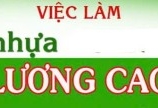 Tuyển 30 Nam LĐPT đánh keo, trộn keo nhựa, ngồi máy nhựa làm tại Q6