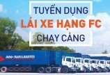 Tuyển tài xế xe container Bằng lái FC chuyên chạy hàng cảng, nhà máy 