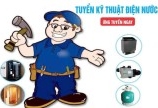 Tuyển NVVP và NV Kỹ Thuật Điện Nước ưu tiên ở Bình Thạnh 