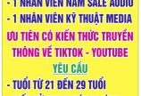 Tuyển NV nam sales AUDIO, NV kỹ thuật MEDIA làm tại Thuận An BD