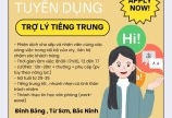 TUYỂN DỤNG NỮ TRỢ LÝ TIẾNG TRUNG Khu vực từ sơn Bắc Nin