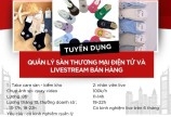 Cần tuyển : Nhân viên quản lý sàn thương mại điện tử và livestream bán hàng