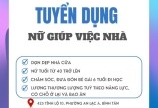 Cần tuyển 1 Nữ Giúp việc nhà