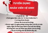 Trường Mầm non quận Tân Phú. CẦN TUYỂN: Nhân viên vệ sinh