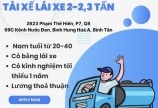 Tuyển tài xế lái xe 2-2,3 Tấn