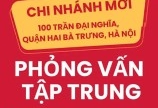 SASIN CHI NHÁNH HÀ NỘI tuyển phục vụ, bếp, thu ngân đi làm ngay