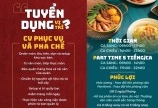 Quán Ăn MAIKA tuyển phục vụ, pha chế, tạp vụ làm Fulltime & theo ca