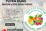 Cần tuyển nhân viên bán hàng Không yêu cầu kinh nghiệm