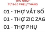 XƯỞNG ĐỒ LÓT NỮ tại Thủ Đức tuyển thợ phụ, ziczac & vắt sổ